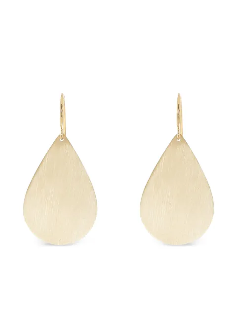 Irene Neuwirth 18K yellow gold pear-shape earrings