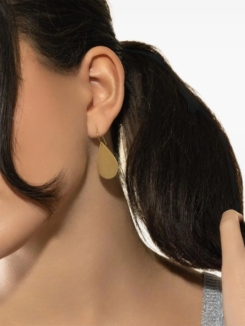 Irene Neuwirth 18K Yellow Gold Pear-shape Earrings, view 3