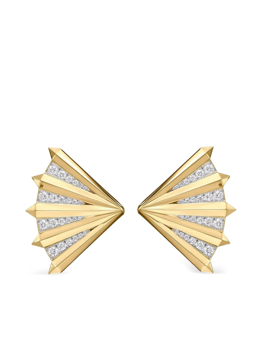 PHILLIPS HOUSE Fan Aura ピアス 14Kイエローゴールド - ゴールドトーン PHILLIPS HOUSE Fan Aura ピアス 14Kイエローゴールド - ゴールドトーン