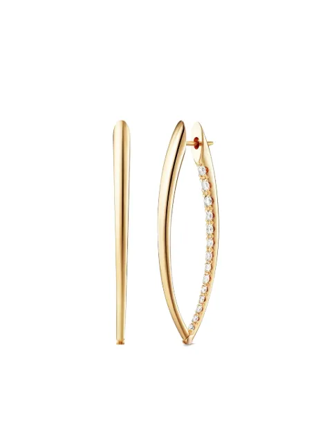 Melissa Kaye Gold Diamond Partial Earrings