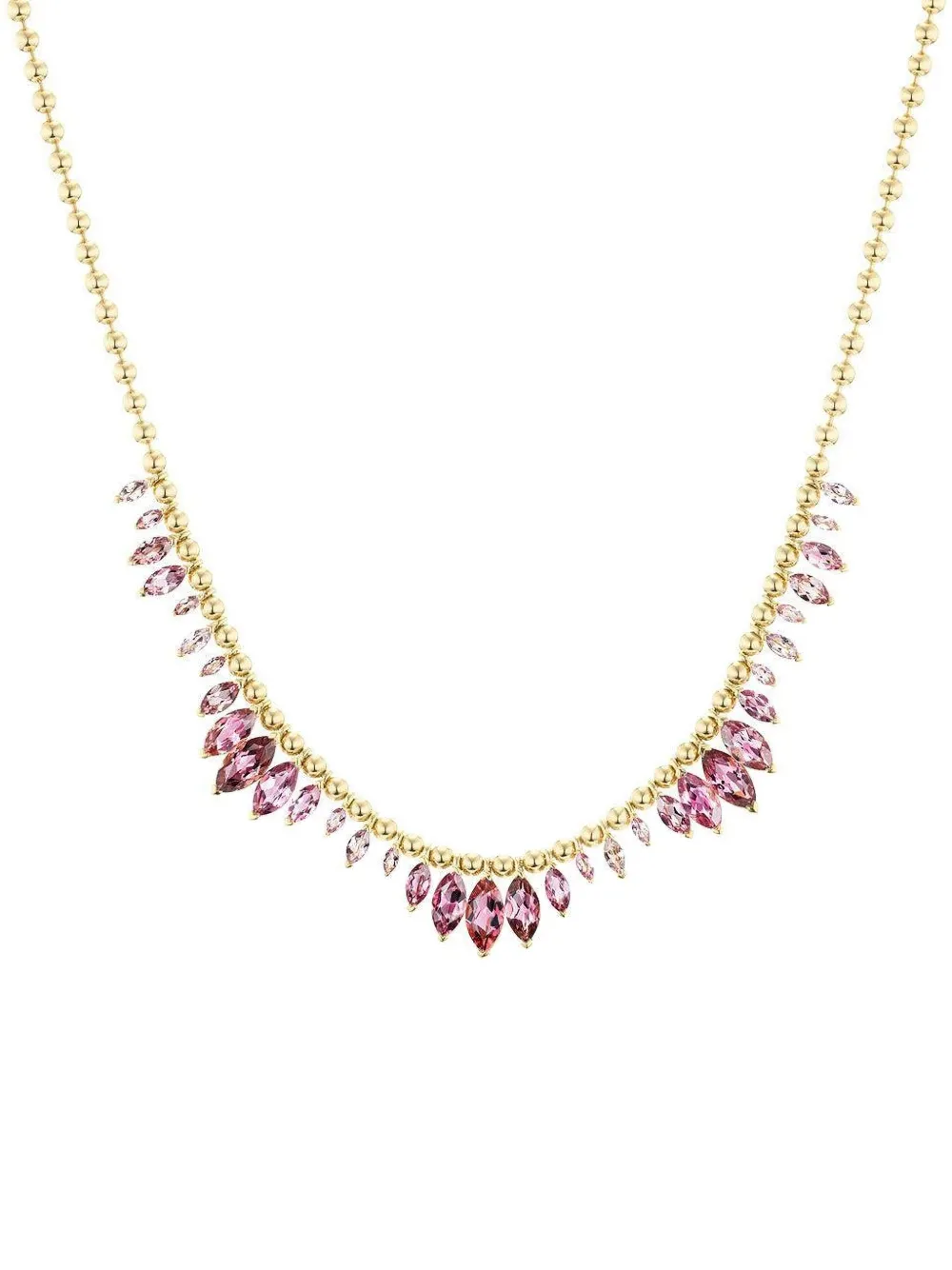 18k Yellow Gold Pink Tourmaline Arashi Necklace