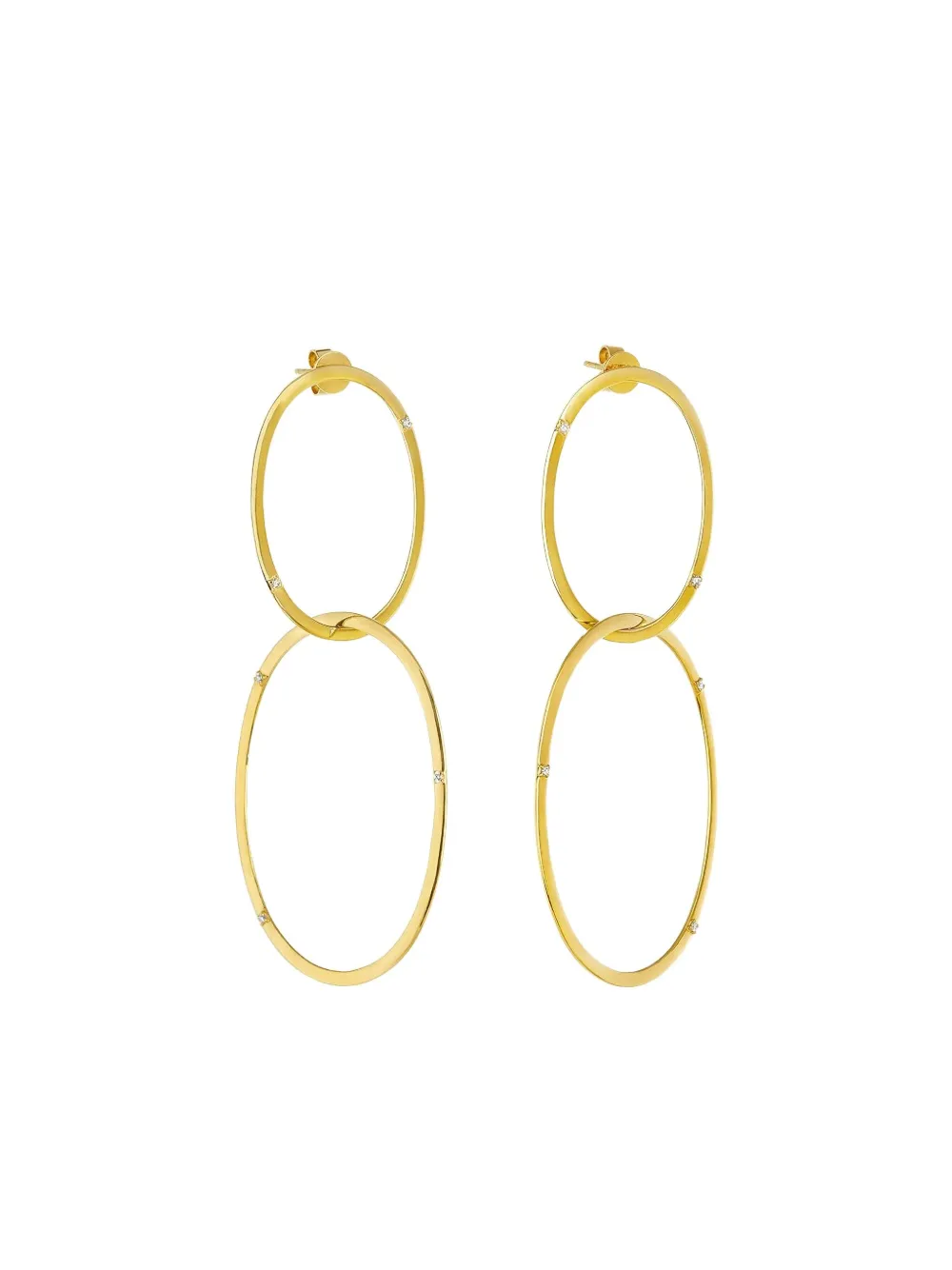 Devon Woodhill 18k Yellow Gold Diamond Hoop Earrings