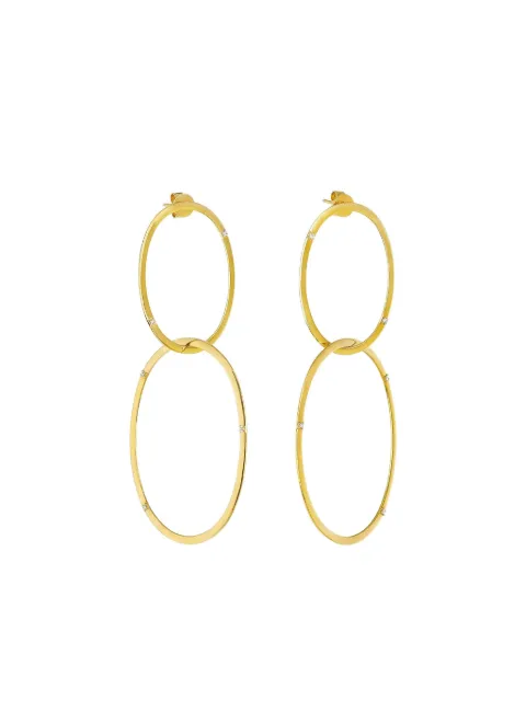 DEVON WOODHILL 18K yellow gold diamond hoop earrings
