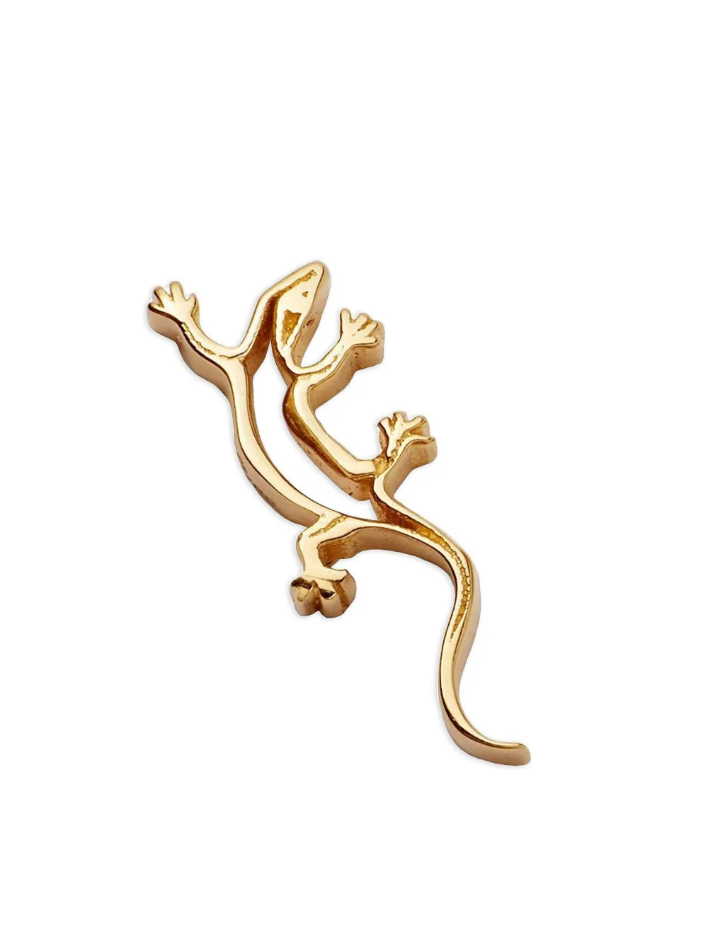 Loquet 18k Yellow Gold Lizard Spirit Animal Locket Charm In Gold