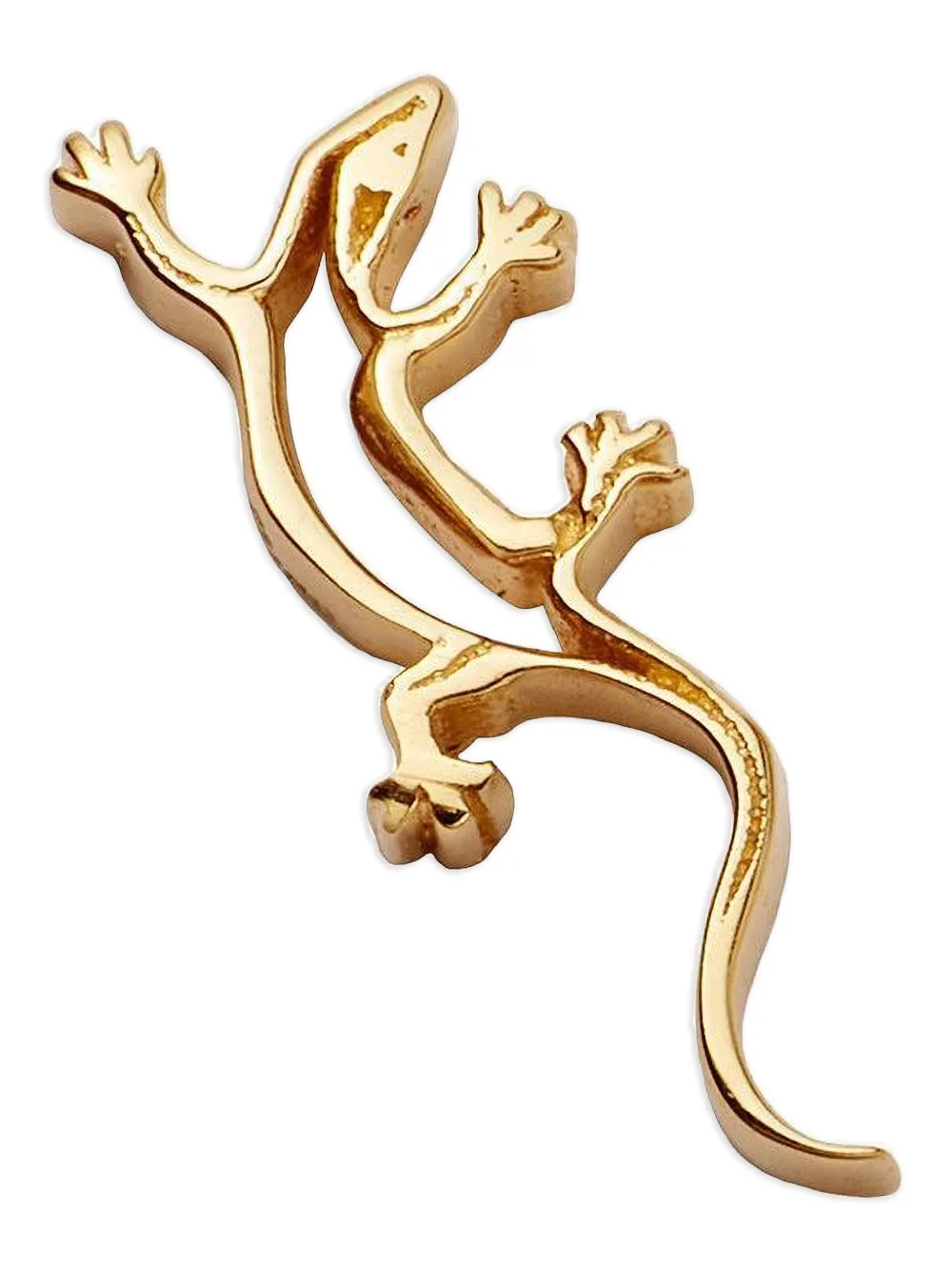 Loquet 18k Yellow Gold Lizard Spirit Animal Locket Charm In Gold