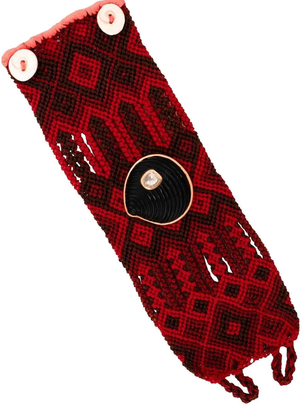 Dezso Bracciale Carved Shell Mexican in oro rosa 18 carati - Rose Gold