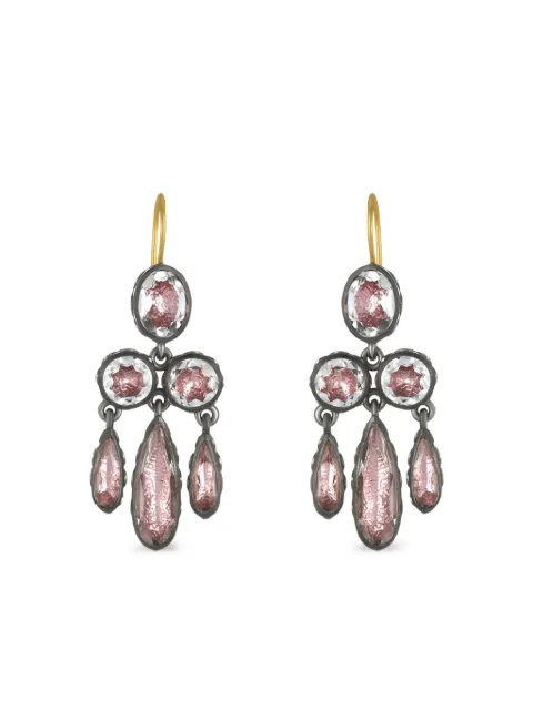 Larkspur & Hawk aretes Catherine en oro de 14kt