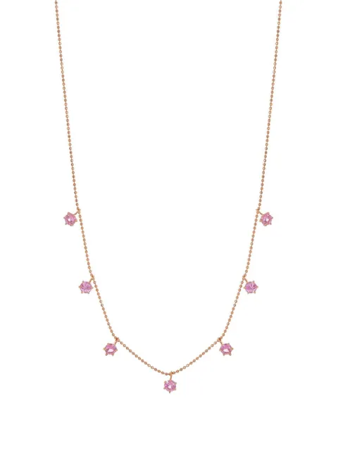 graziela collar Pink Sapphire Floating en oro rosa de 18kt