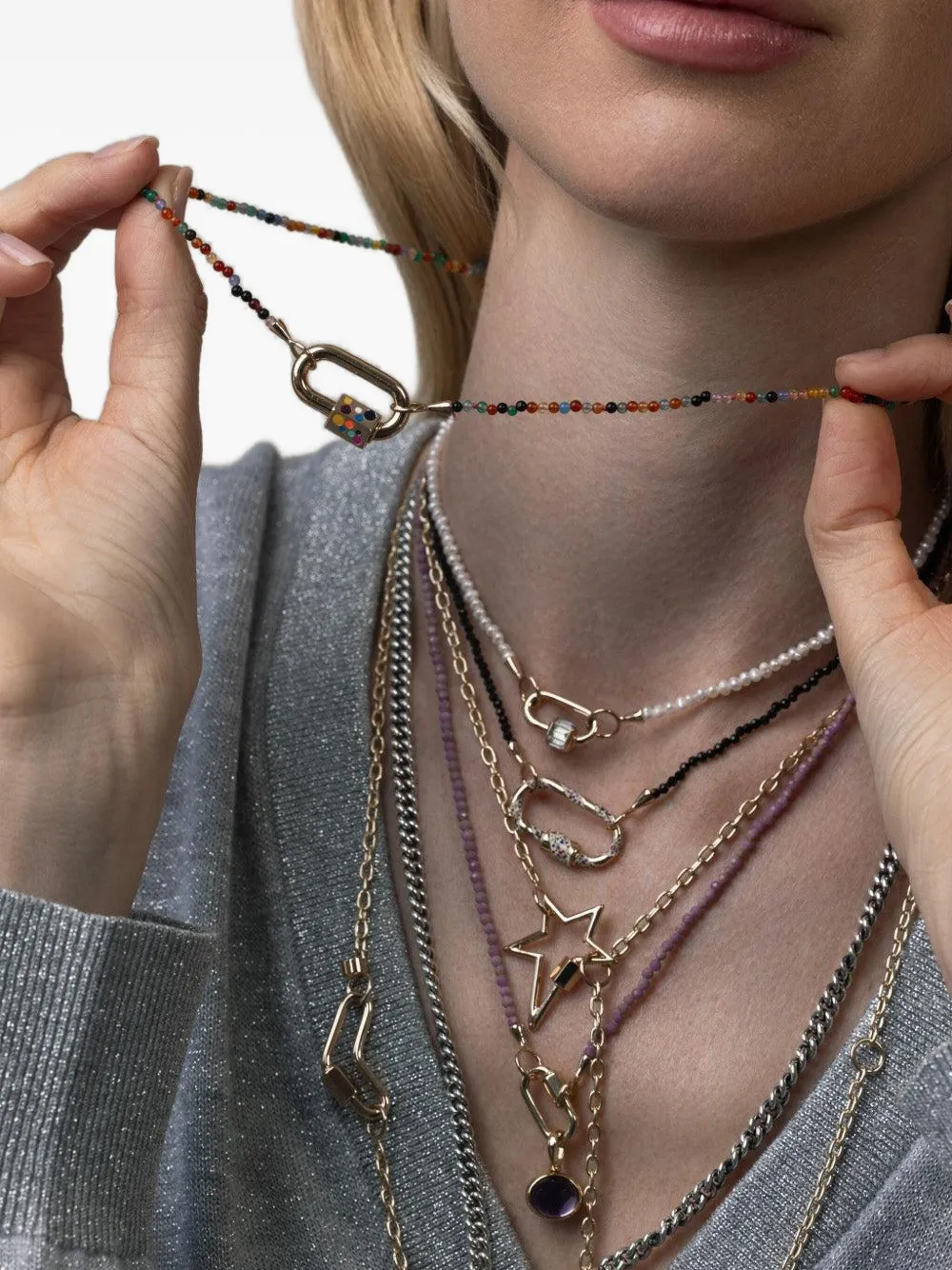 Marla Aaron Itty Bitty halskæde i 14 karat guld | Image 2