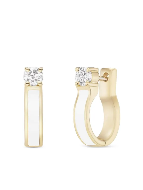 Melissa Kaye 18K Yellow Gold Honey Diamond Earrings
