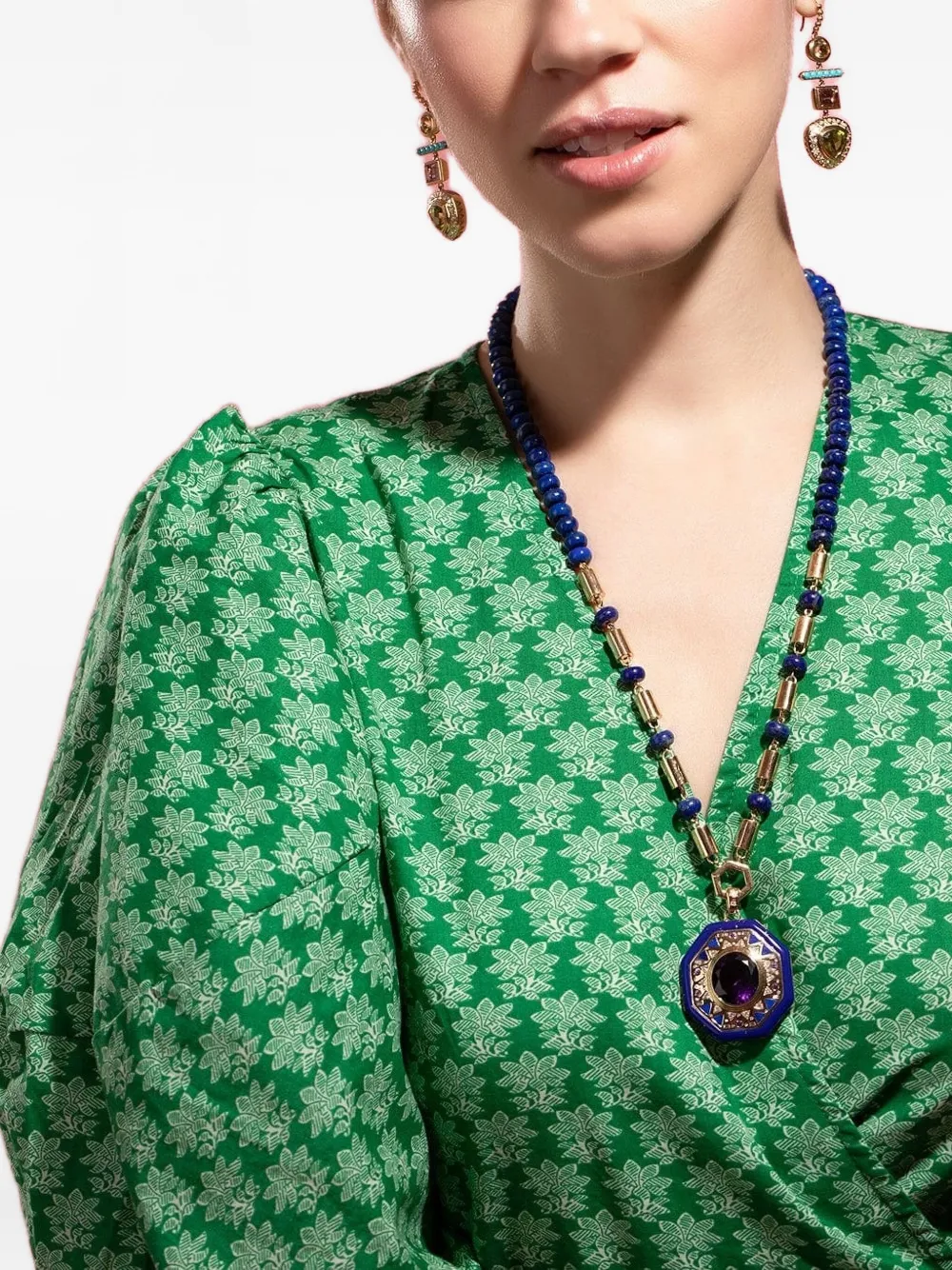 Harwell Godfrey collar en oro amarillo de 18kt con lapislázuli | Image 2