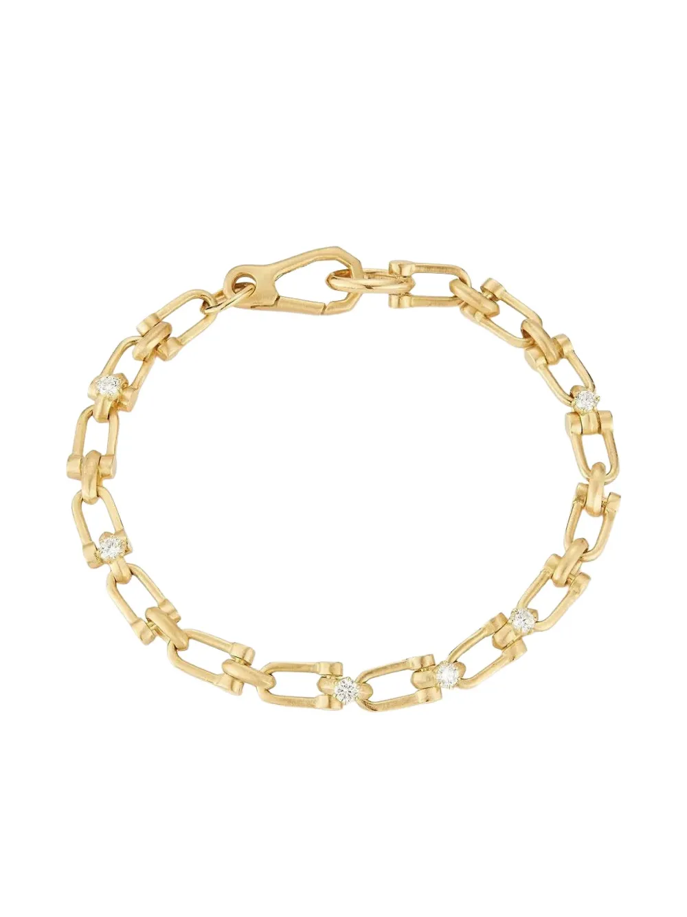 Jade Trau Bracciale Georgina in oro giallo 18 carati con diamanti