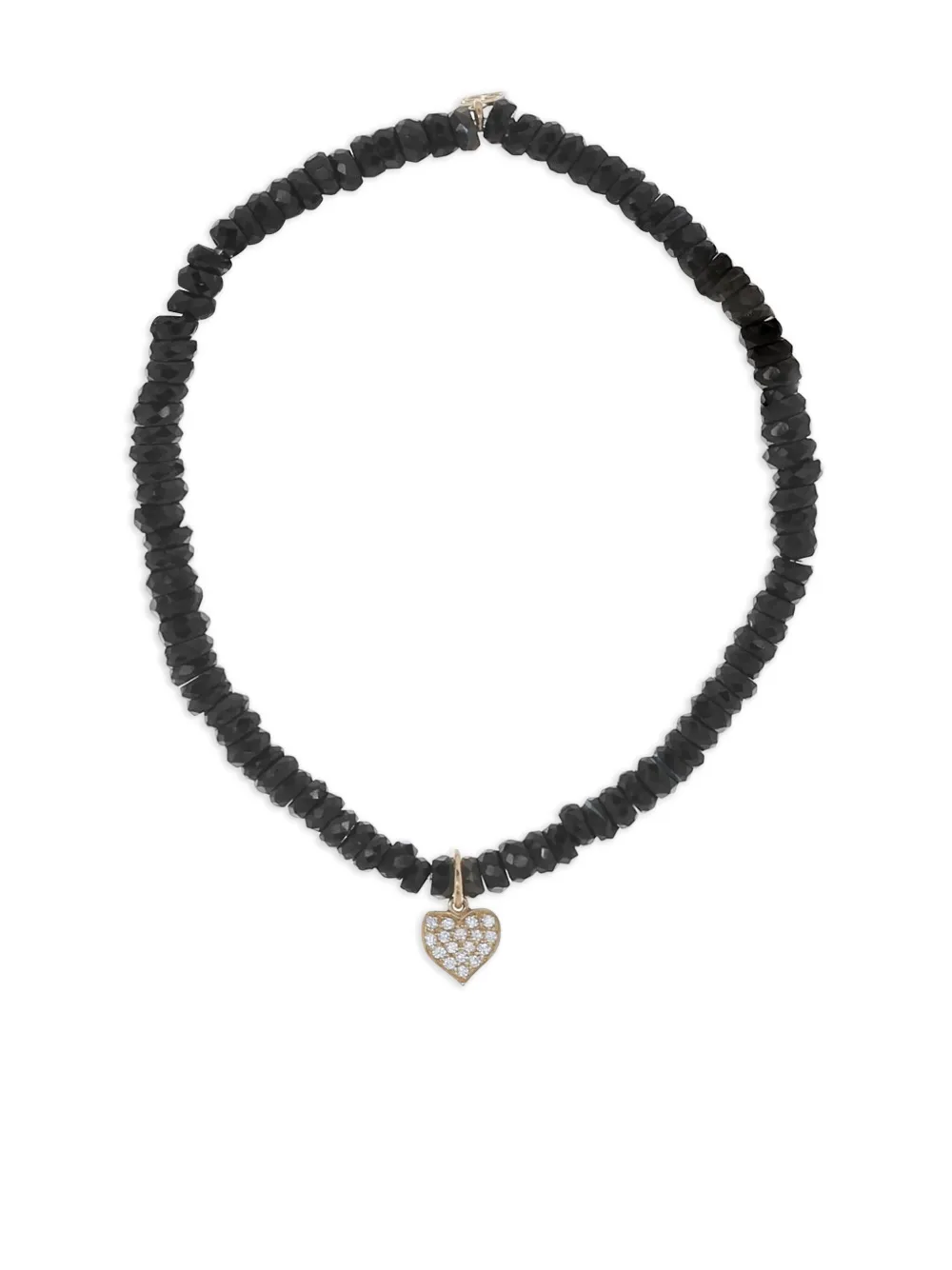 Sydney Evan 14k Yellow Gold Playing Card Diamond And Black Spinel Bracelet