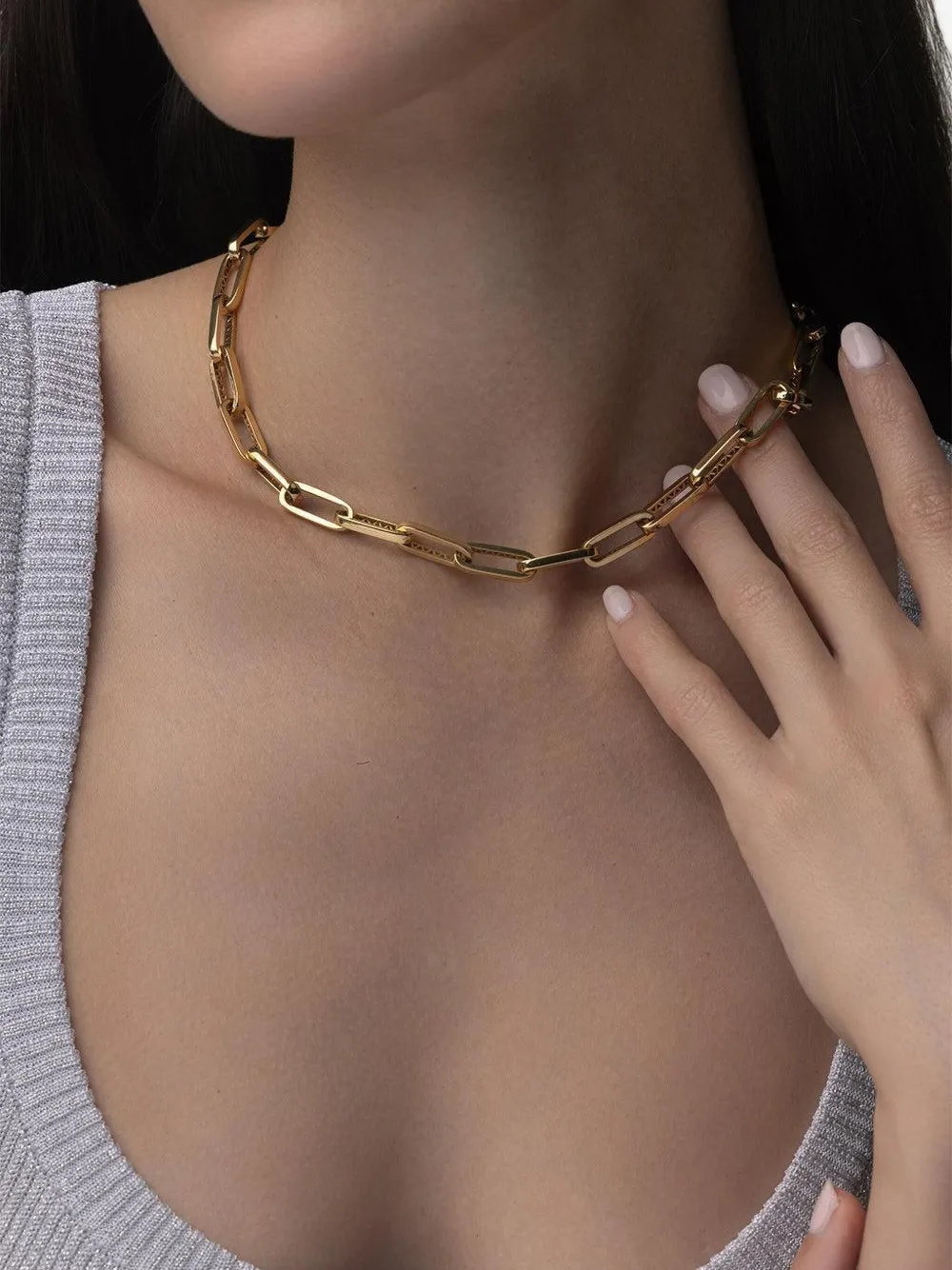 Bizzotto Gioielli 18kt Yellow Gold Link Paperclip Necklace In Gold