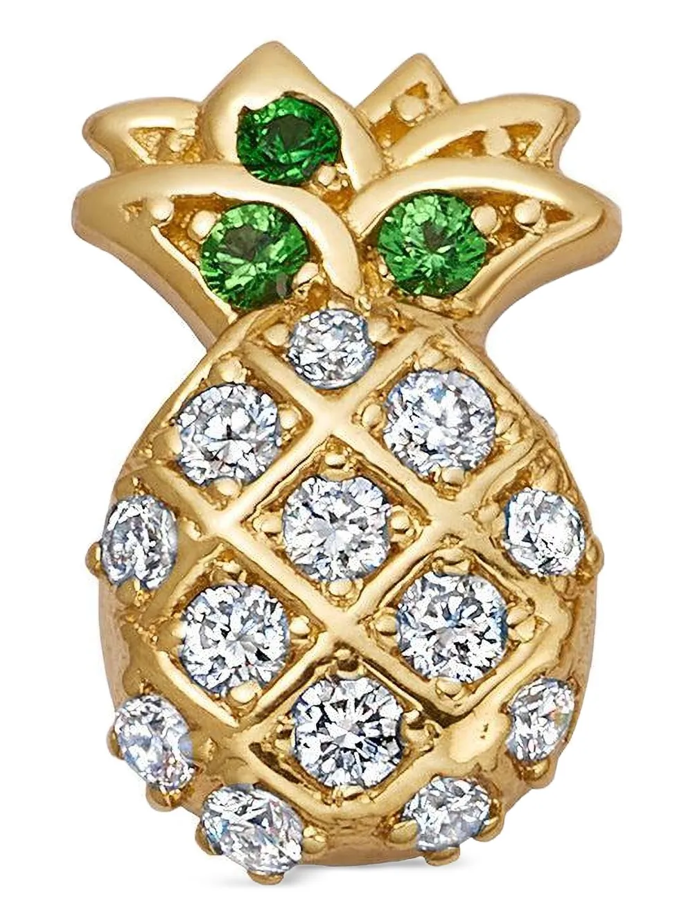 Loquet 18kt Yellow Gold Pineapple Diamond Necklace In Gold