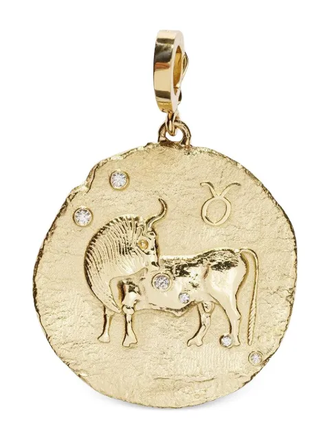 Azlee 18K yellow gold diamond pendant