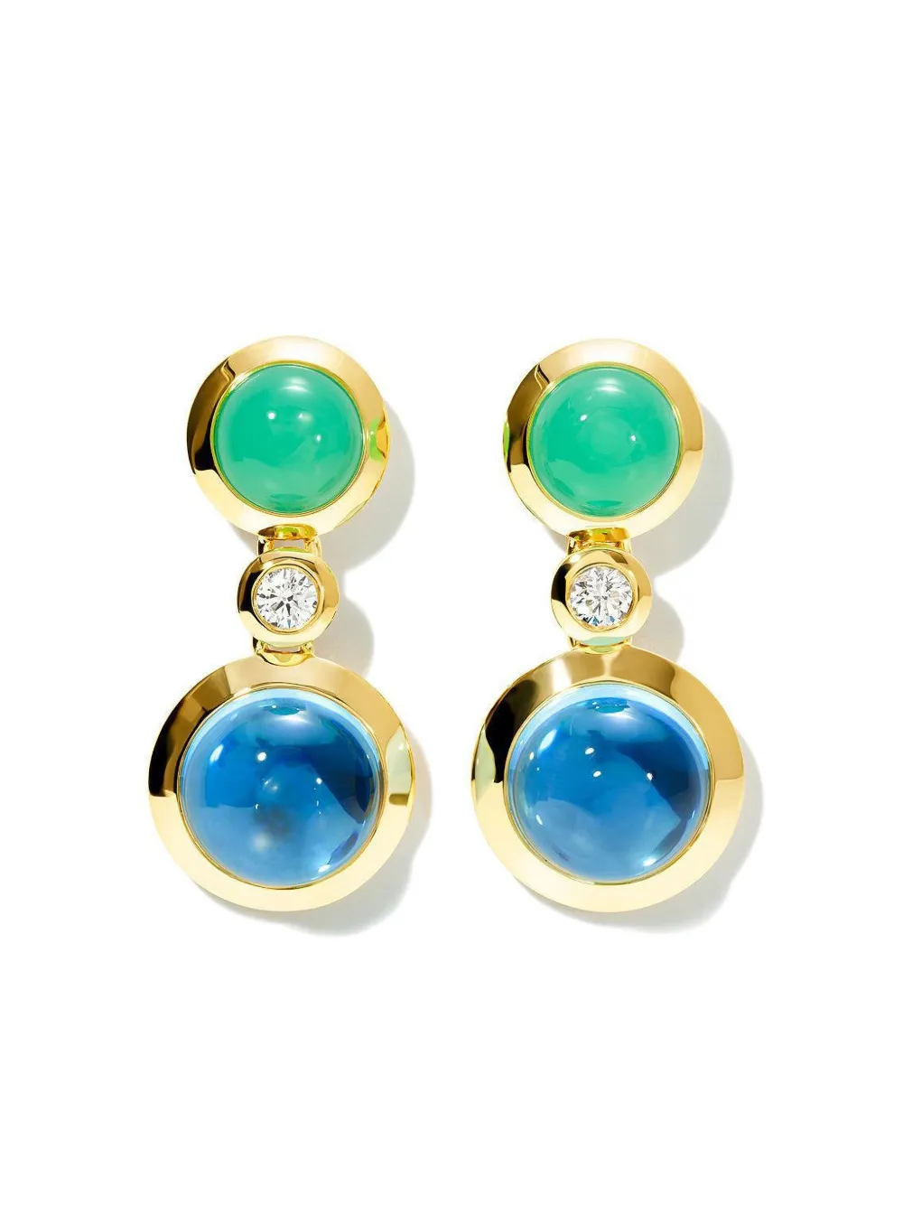 Tamara Comolli 18k Yellow Gold Lagoon Multi-stone Earrings