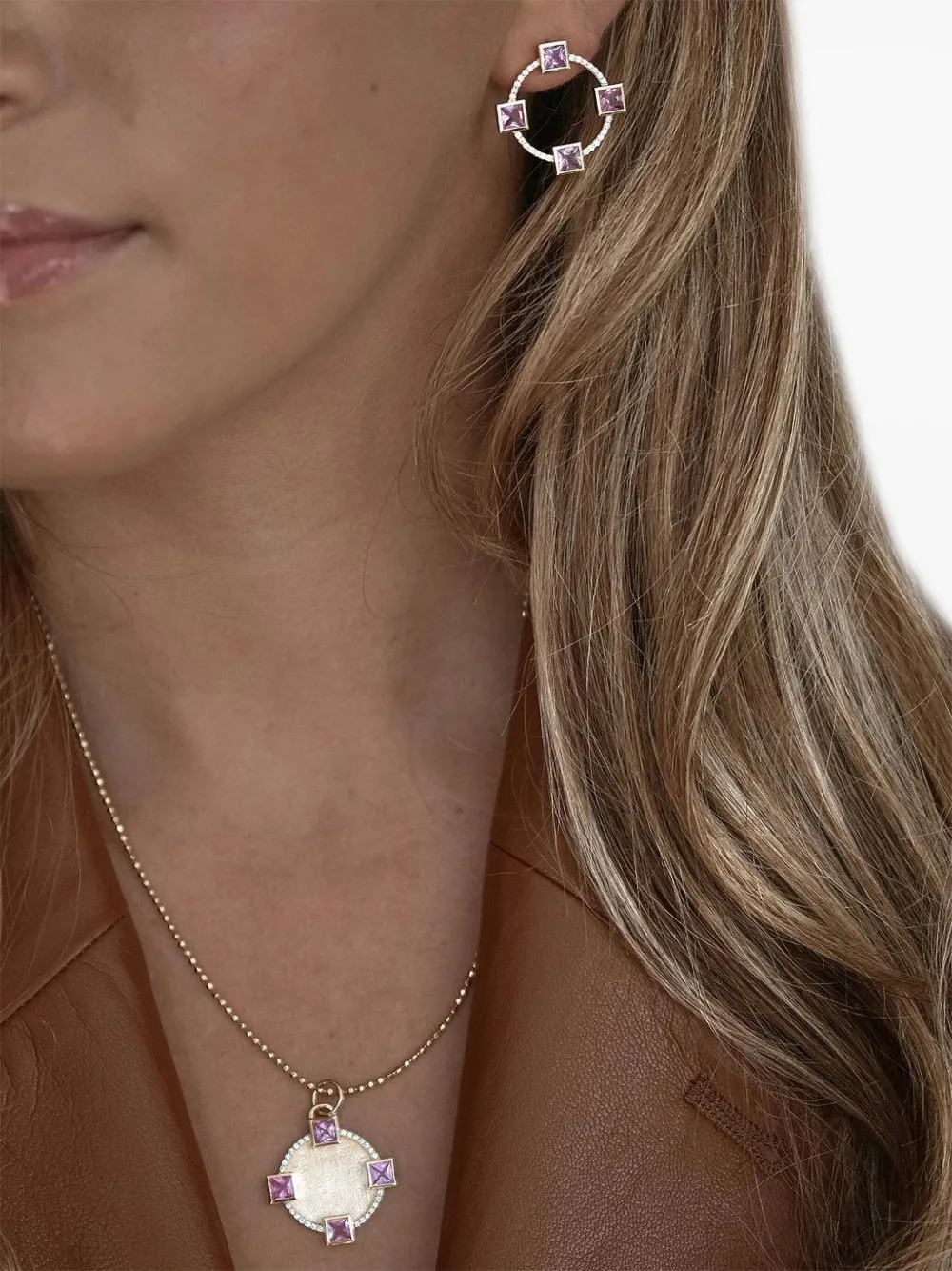 Devon Woodhill 18kt Yellow Gold Club Sapphire Necklace In Gold