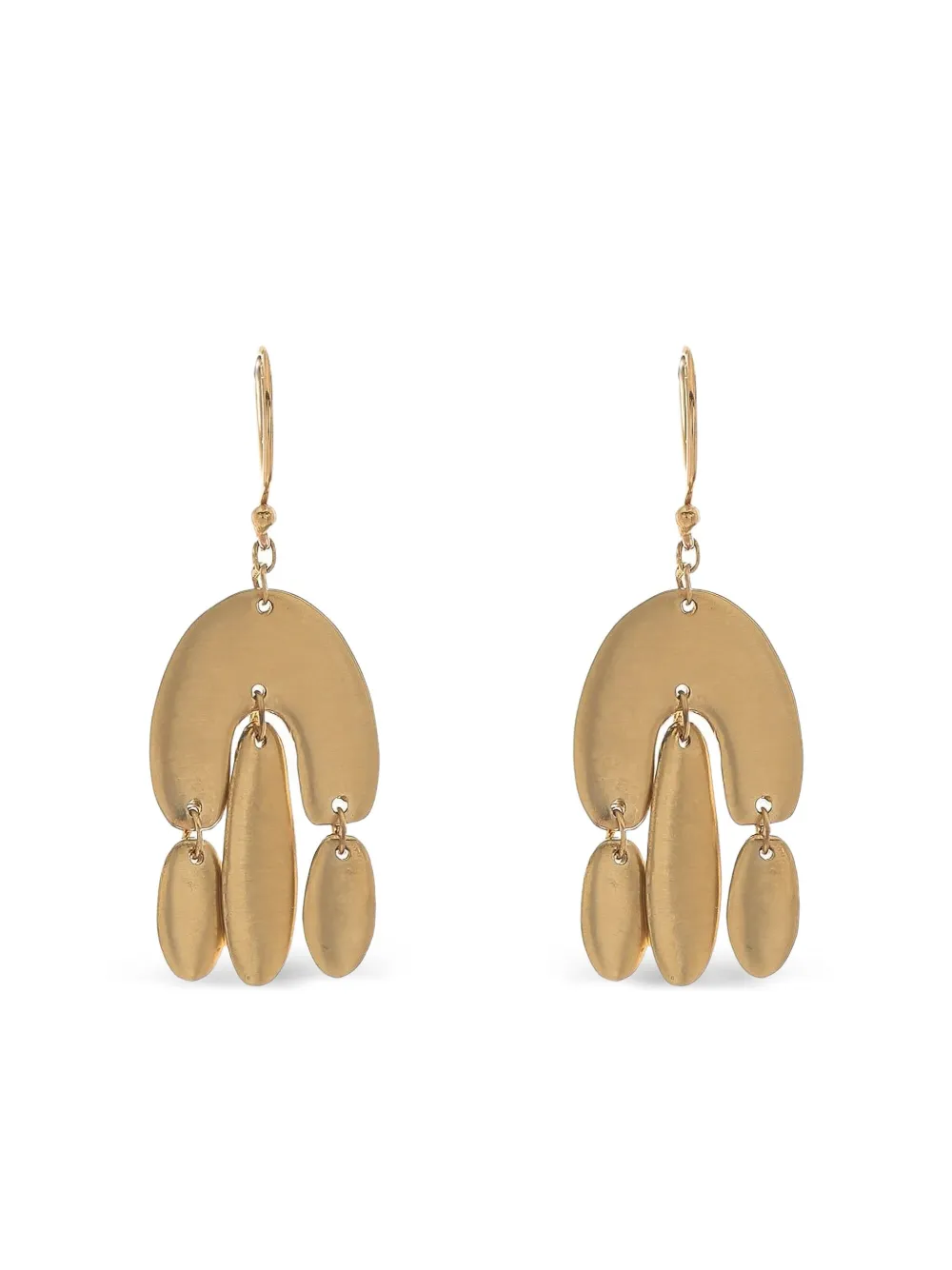 Ten Thousand Things Gold Metal Chandelier Earrings In Brown