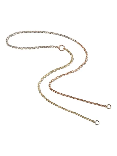Marla Aaron 14K tri-color gold Pulley necklace