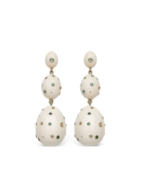 Bibi van der Velden boucles d'oreilles Mammoth en or 18ct