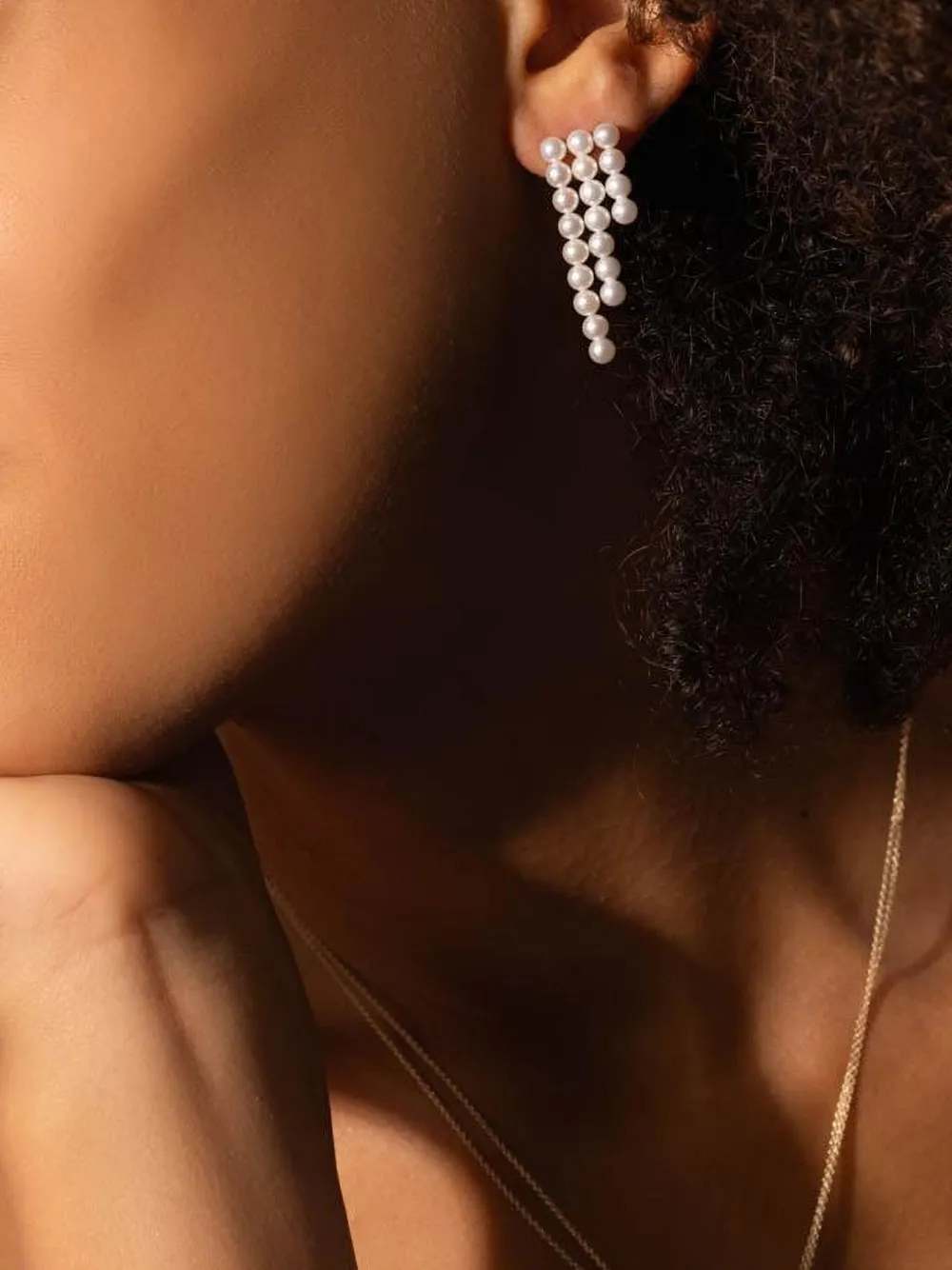 Sophie Bille Brahe 14k Recycled Yellow Gold La Valse Trois Temps Pearl Earrings In White
