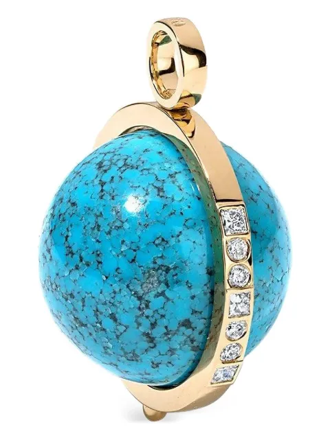 DEVON WOODHILL 18K yellow gold multi-stone pendant