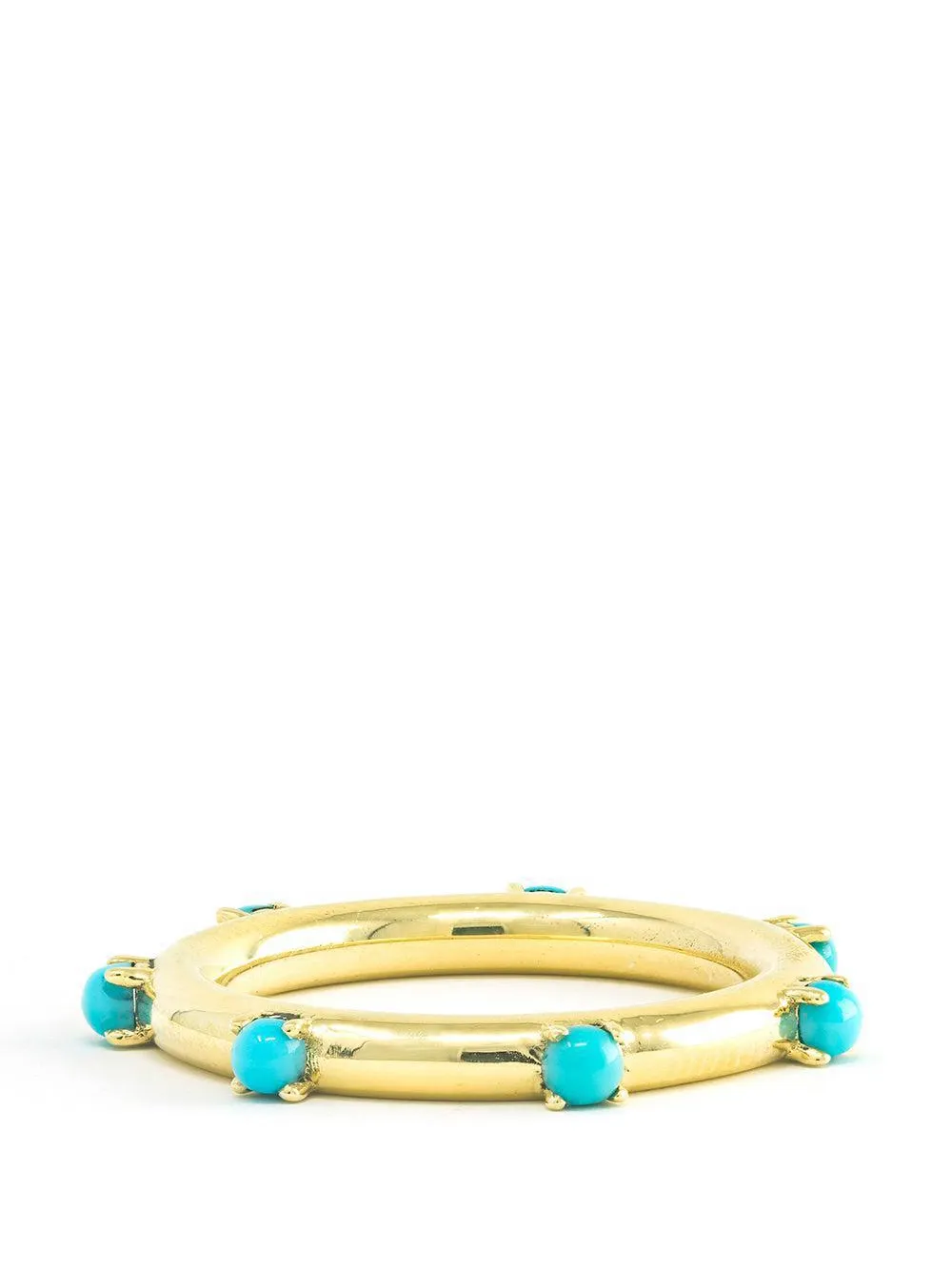 Jenna Blake 18k Yellow Gold Polka Dot Turquoise Ring