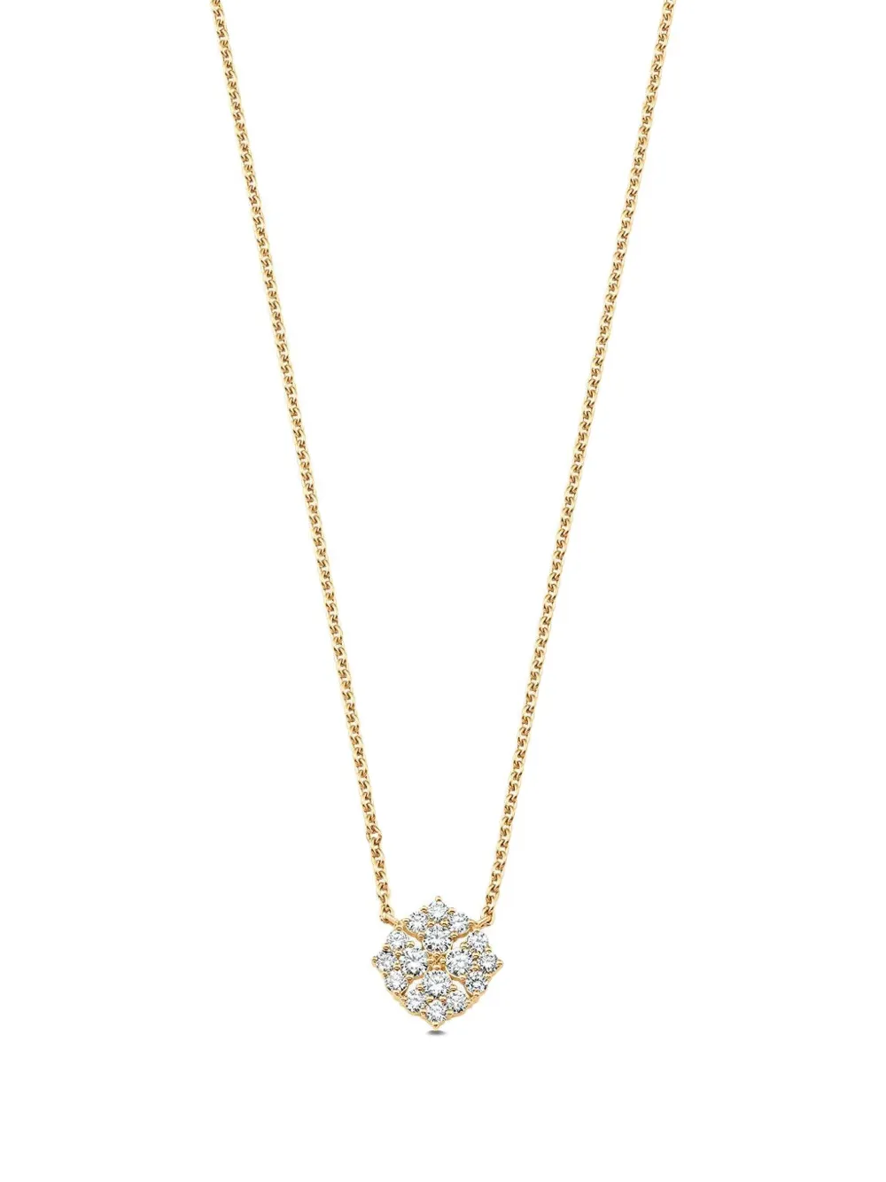 Sara Weinstock ダイヤモンド フローラル ネックレス イエローゴールド - ゴールドトーン Sara Weinstock ダイヤモンド フローラル ネックレス イエローゴールド - ゴールドトーン