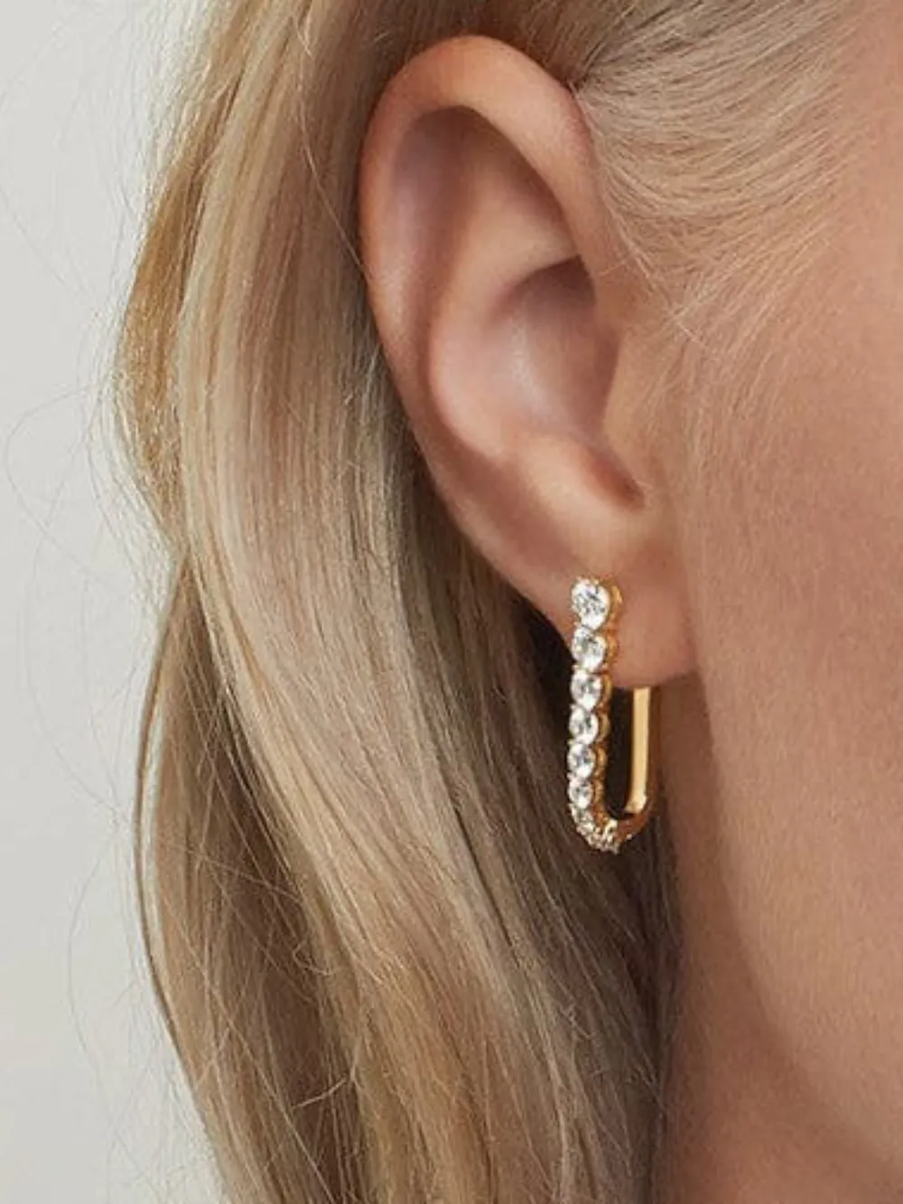  Melissa Kaye 18k Yellow Gold Aria Diamond Earrings 