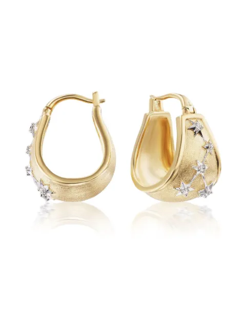 Sorellina aretes Constellation en oro amarillo de 18kt con diamantes