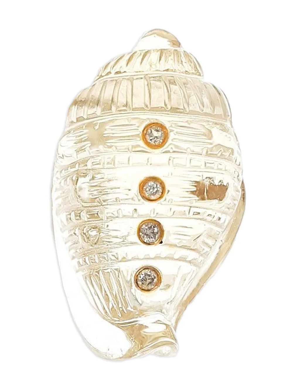 Dezso 18k Rose Gold Diamond Pendant In Gold