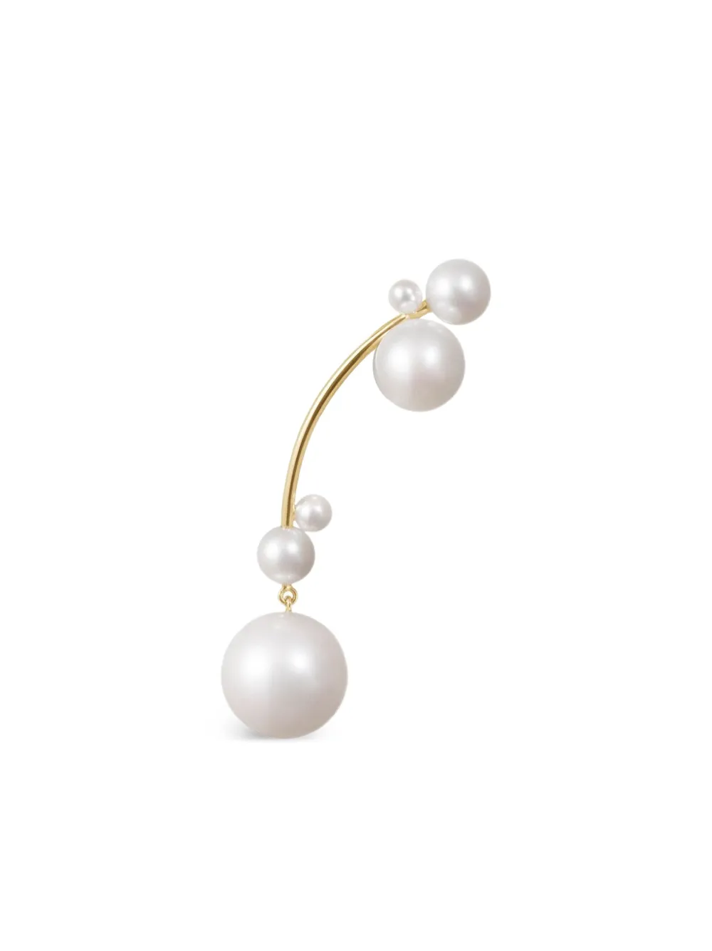 Sophie Bille Brahe 14k Recycled Yellow Gold Grand Stella Perle Earring