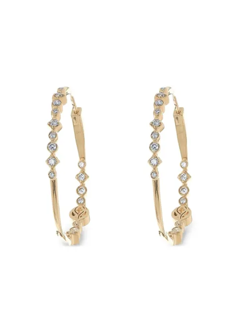 Loree Rodkin arracadas en oro amarillo de 14kt con diamante