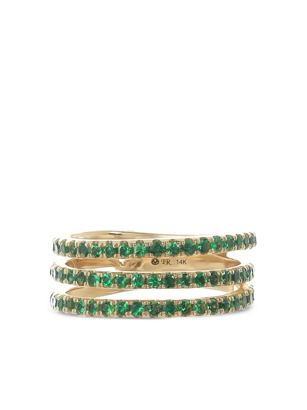 Loree Rodkin 14k Yellow Gold  Tsavorite Ring