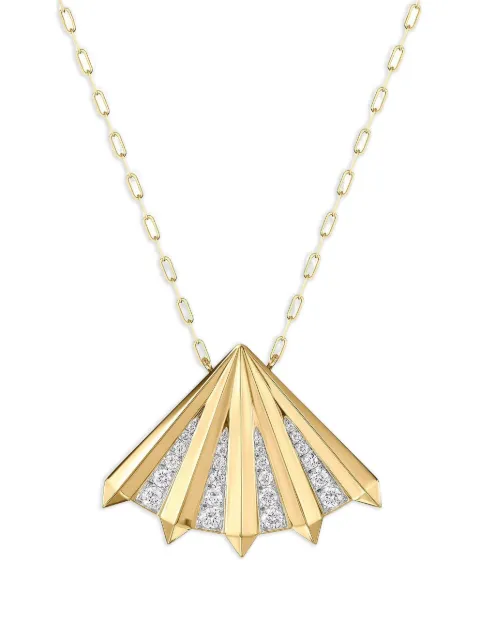 PHILLIPS HOUSE 18kt yellow gold Aura Fan Diamond necklace