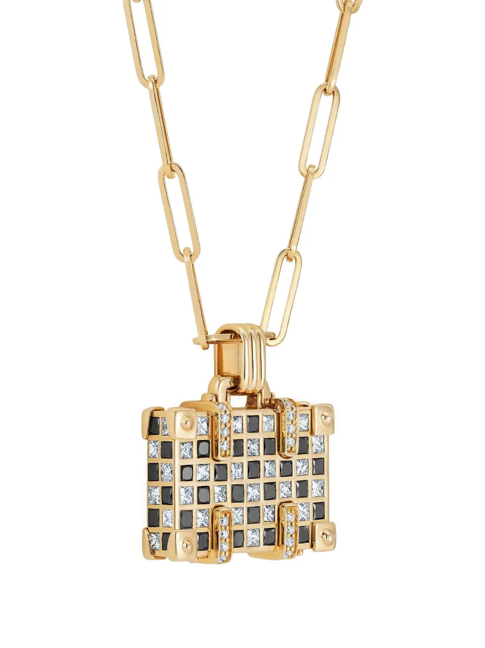 Nevernot Collana Weekend Night and Day Suitcase in oro giallo 14 carati