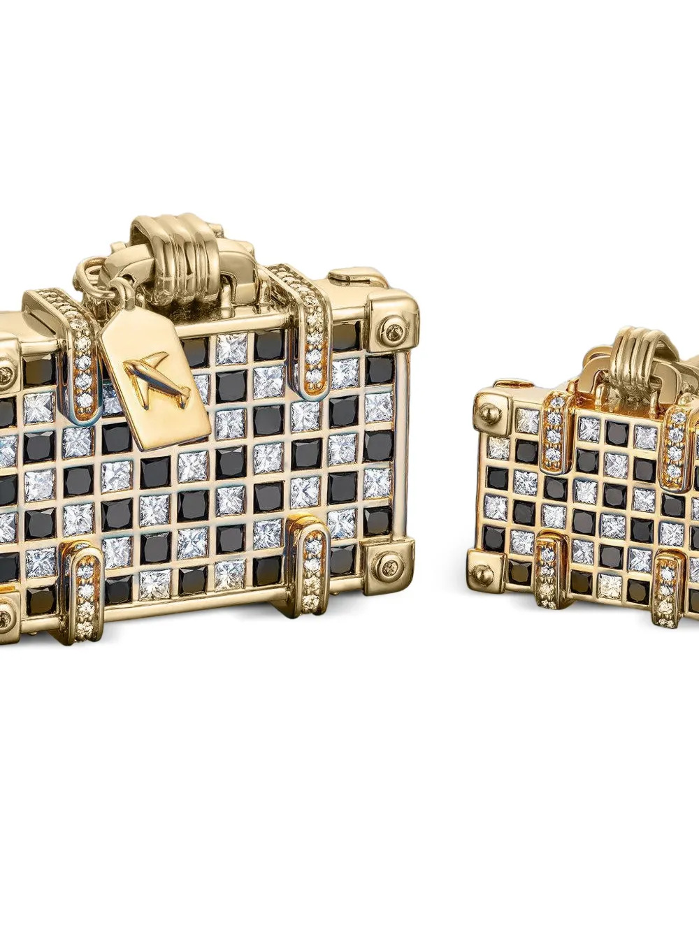 Nevernot 14kt Yellow Gold Weekend Night And Day Suitcase Necklace In Gold