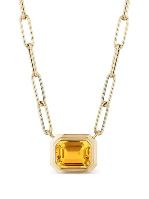 Goshwara dije en oro amarillo de 18kt con esmeralda