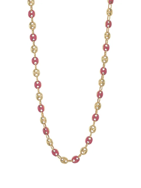 Loree Rodkin 14K yellow gold enamel mariner-link necklace