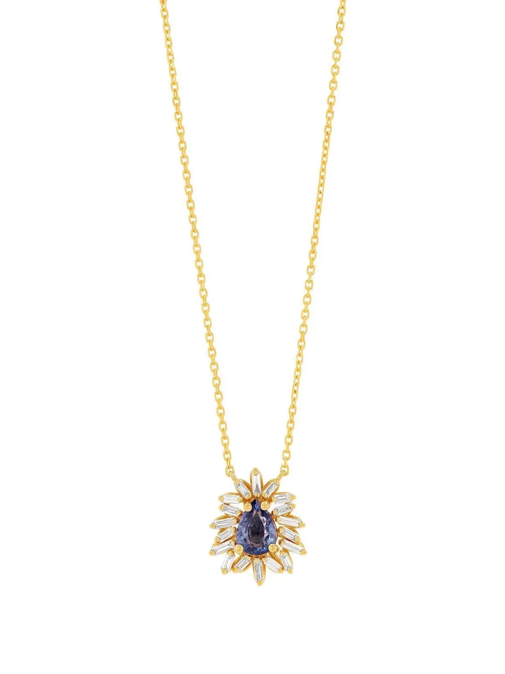 Suzanne Kalan Yellow Gold Diamond Necklace