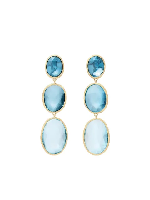 Marco Bicego 18K yellow gold Lunaria topaz earrings