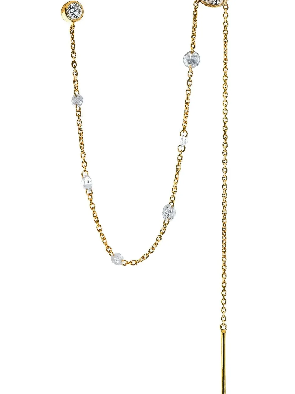 Logan Hollowell boucles d'oreilles en or 18ct à diamants | Image 2