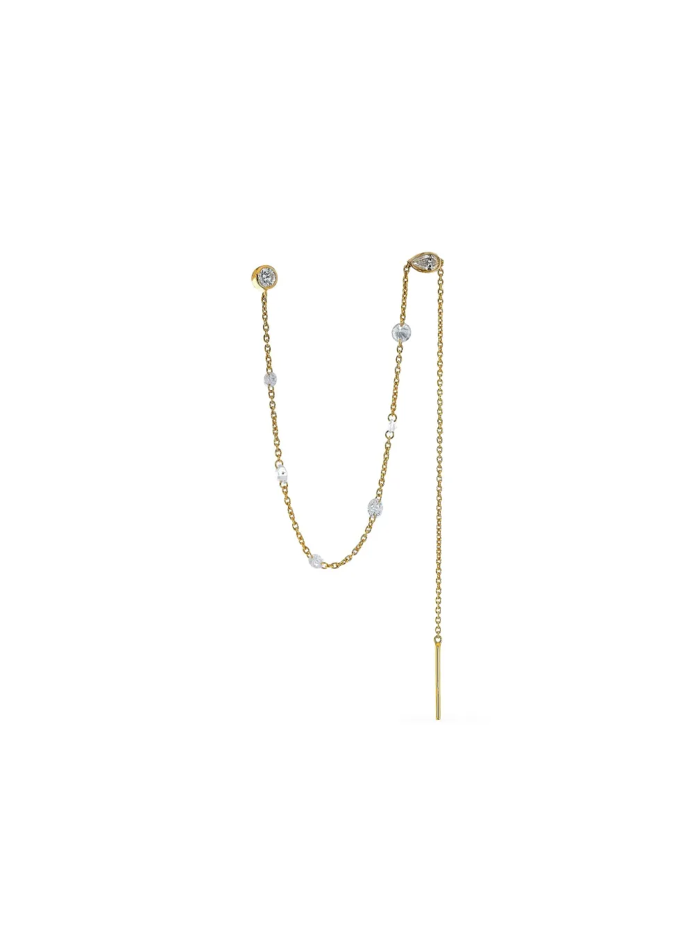 Logan Hollowell boucles d'oreilles en or 18ct à diamants | or | Image 1