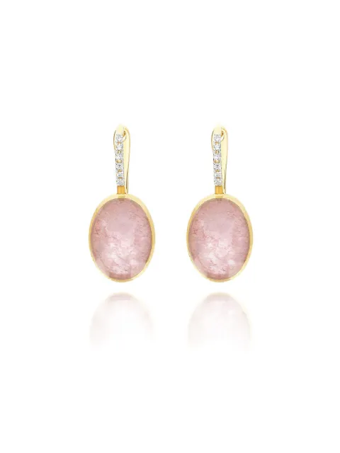NANIS boucles d'oreilles en or 18ct pavées de diamants