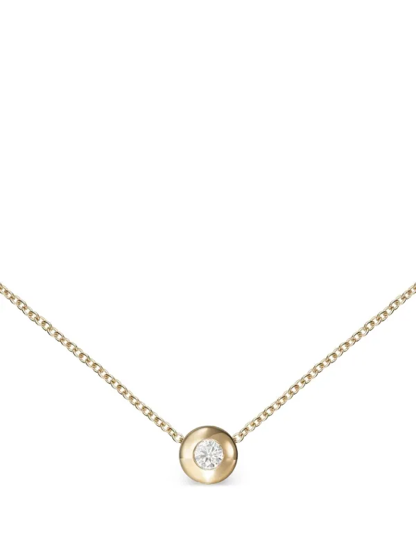 Melissa Kaye 18K Yellow Gold Small Audrey Diamond Pendant Necklace