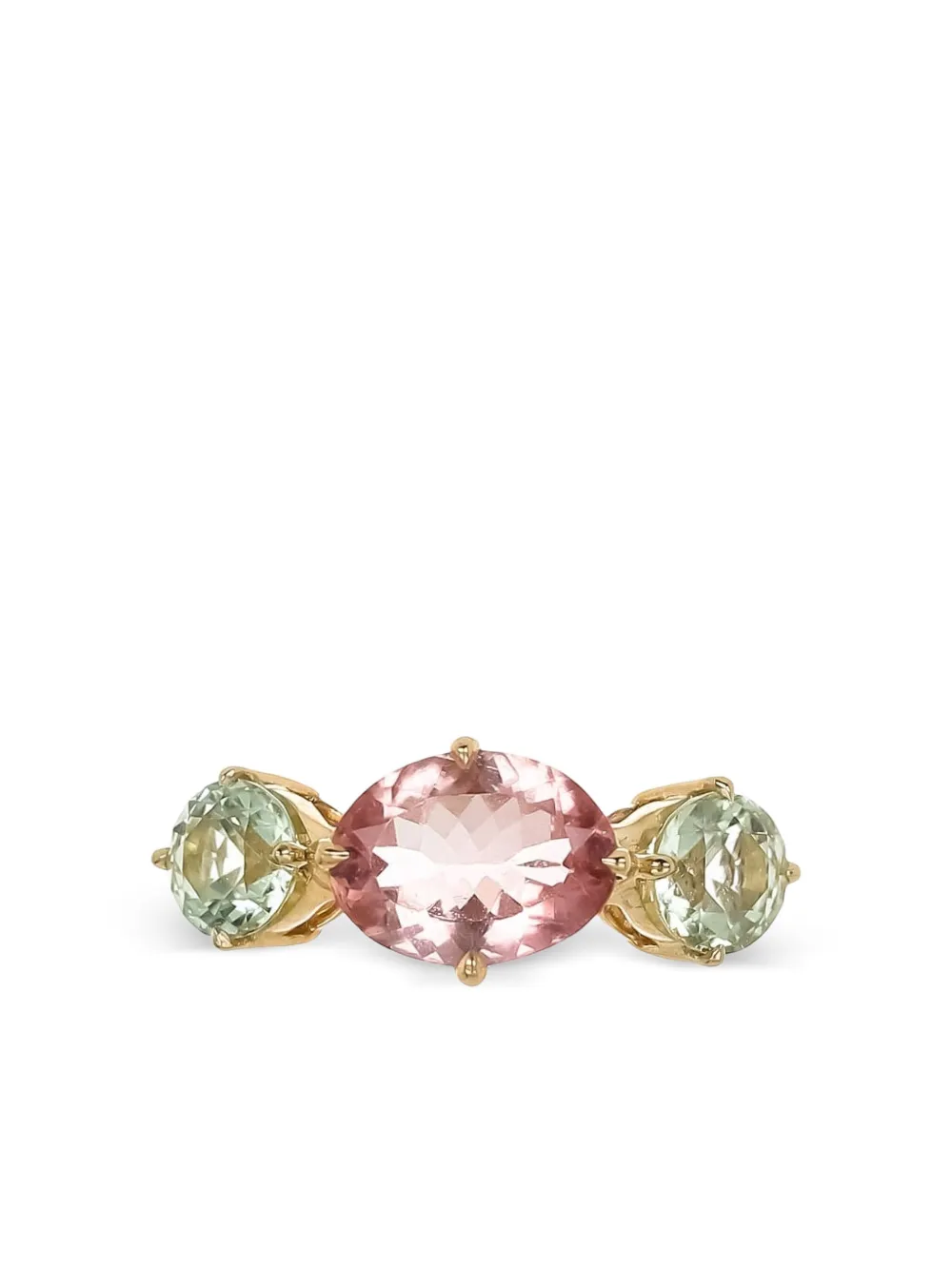 Yi Collection 18k Yellow Gold Macaroon Tourmaline Ring In Multi