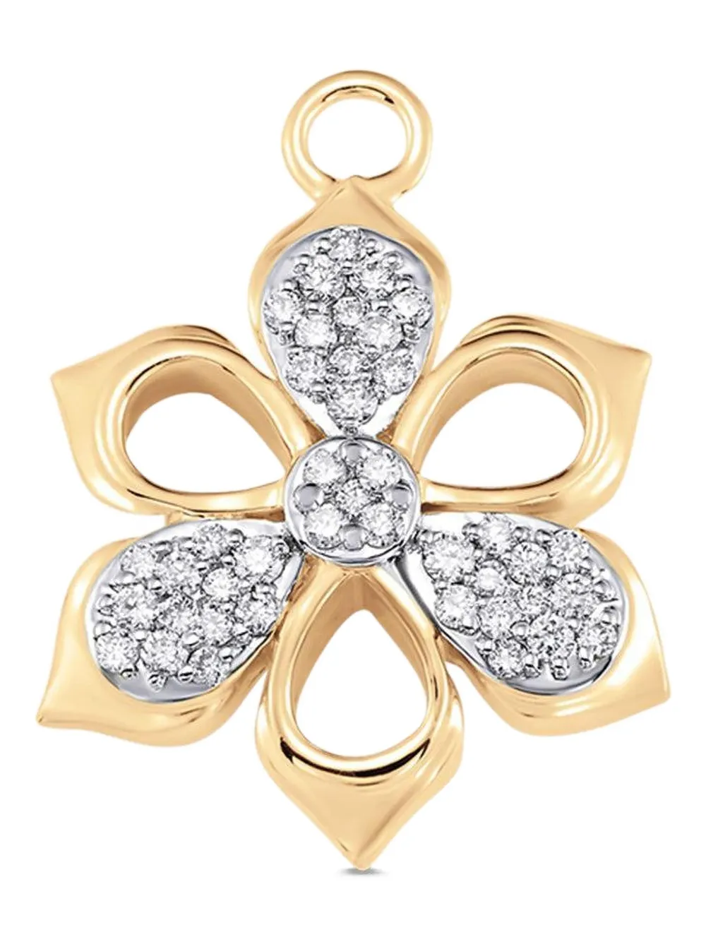 Sara Weinstock 18k Yellow Gold Lierre Diamond Pendant Charm In Gold