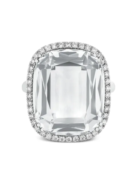 Goshwara anillo Gossip Rock en oro blanco de 18kt con diamantes