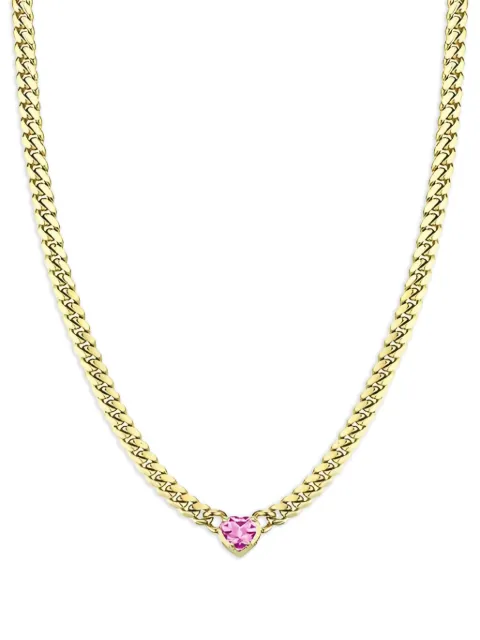 Logan Hollowell 14K yellow gold sapphire necklace